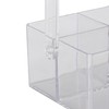 Relaxdays 4 Compartments Plastic Desk Organizer & Cosmetic Storage Portable