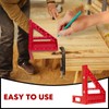 3D Multi-Angle Carpenter Square Hole Scribing Ruler, Aluminum Alloy Multi