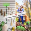 Plastic Leaf Rake - Upgraded Anti-Break Nylon Head,65" Adjustable Outdoor