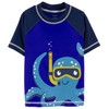 Carter's Rashguard para niños pequeños, Azul Marino Octopus, 2 Años