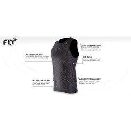 Bunkerkings Fly Compression Sleeveless Top - Black (Large (LG))