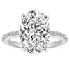 RURULUYA 5.5CT Elongated Oval Cut Engagement Rings for Women,Simulated Diamond