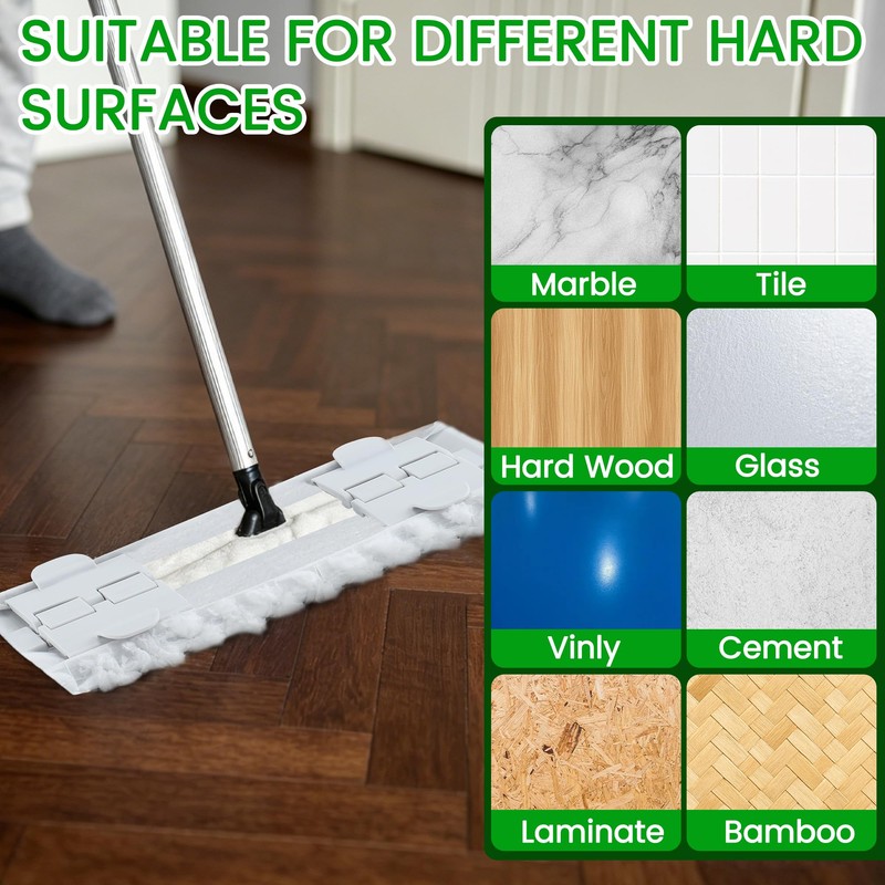 Aodaer 60 Count XL Heavy Duty Dry Sweeping Cloth Compatible