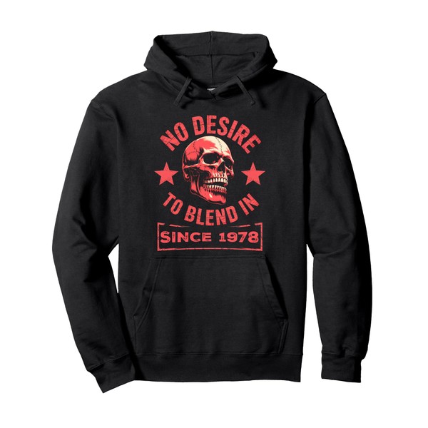 No Desire to Blend In – Skull Graphic Birthday Since
