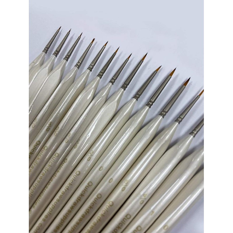Quickdraw (Set of 15) Extra Fine Details Taklon Miniature Brush