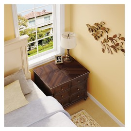 XIXI DECORE Nightstand Cover, Bedside Table Cloth, Side Table Cover (Available for Custom Size)(Wood Grain11, 23Lx16W)