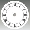 SELVA dial white lacquered - Roman numerals - external diameter