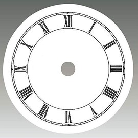 SELVA dial white lacquered - Roman numerals - external diameter 57-139 mm - material: aluminium