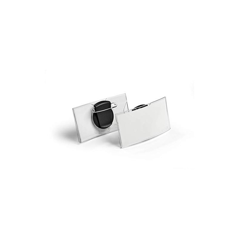 Durable Name Badges Convex with Combi-Clip for Pin or Clip