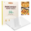 LUYROOES Parchment Paper Sheets,Professional-Grade,12x16 Inch 210 Pcs- Double-Sided Natural Plant-Based