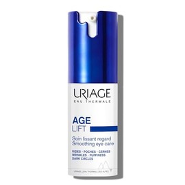Uriage Age Lift Contorno de ojos para arrugas, bolsas y ojeras 15ml -Fórmula con Retinol y Ácido Hialurónico - 3 veces menos arrugas, 3 veces más firm