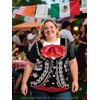 Funny World - Disfraz de Novedad Camiseta Mujer Camiseta Gráfica