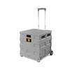 MaxWorks 50876 Collapsible Gray Rolling Folding Dolly Grocery Cart -