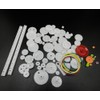 URIMPAVIDO 75PCS Plastic Gears for Motor RC Car DIY Toy