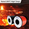 Dastard 10 Gauge Silicone Copper Wire 50ft, Red & Black