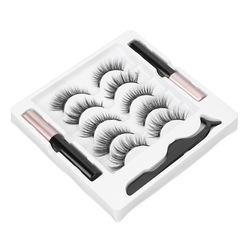 5 Pairs Magnetic Eyeliner Eyelash Kit Easy to Apply Natural