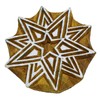 Knitwit Indian Wood Block Art Decorative Stamps Blockprint Star Handcarved