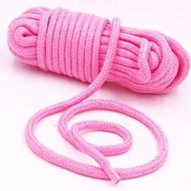 WUWYOUWL Soft Cotton Rope, 10m/8mm Universal Rope Craft Rope, Thick Cotton Thread (Pink)