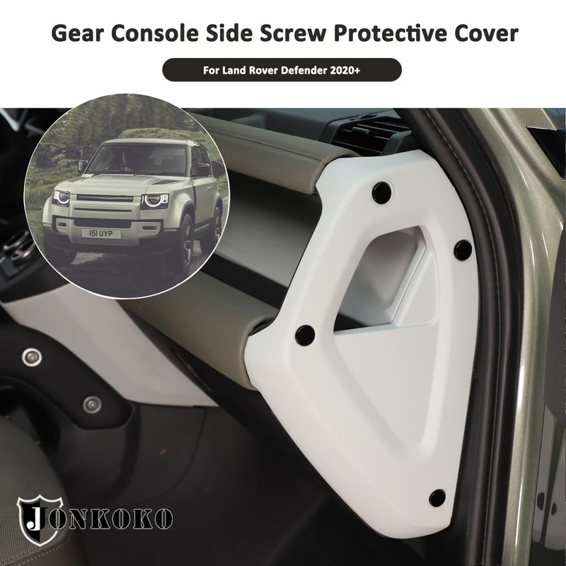 Alloy Car Door Screw Protector Cover Trim For Land Rover