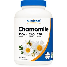 Nutricost Nutricost Chamomile 750mg, 240 Vegetarian Capsules, 120 Servings - Non-GMO, Gluten Free