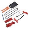 Hand Rope Chain Saw Efficient Both Sides Teeth Blades Folding