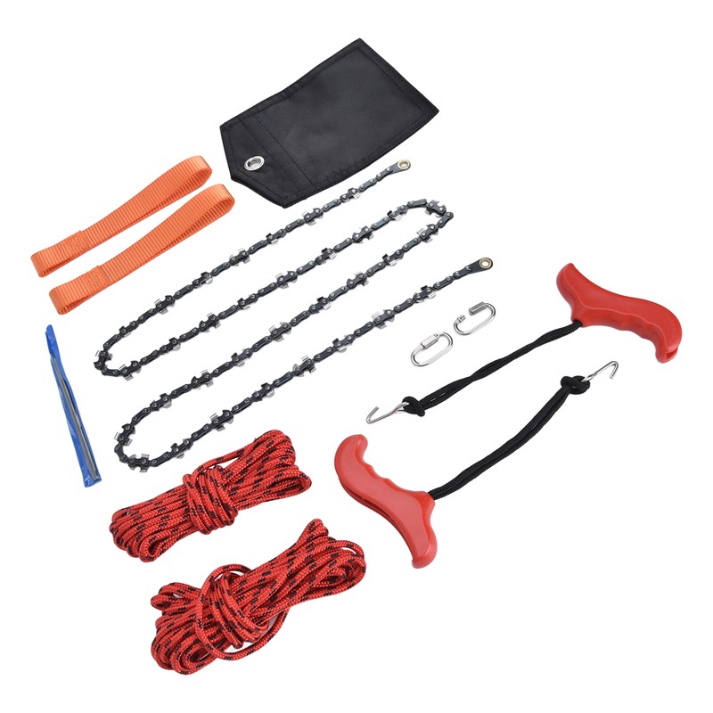Hand Rope Chain Saw Efficient Both Sides Teeth Blades Folding
