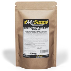 My Supps My Supps Creatin Monohydrat Pulver 1.000g C 100 Prozent reines Kreatin Pure Powder C mikrofein und l?slich C vegan ohne Zus?tze C made in Germany