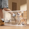 Fldofaves Adjustable Dog Gate - 13-22 Inch Height, 18-43 Inch