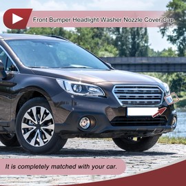 HEROFFIX Front Left Bumper Headlight Washer Nozzle Cover Cap No.86636AL180 Bumper Trim Nozzle Cover for Subaru Outback 2010-2018 White Plastic 1 Pc