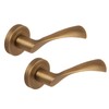 Excel DH3545 Flex Passage Door Handles on Round Rose, Matt