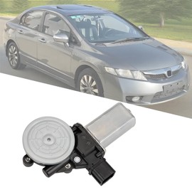 Power Window Regulator Left Motor for Honda Civic Sedan 1.3L 1.8L 2.0L 2006-2011 Replace 72250-SNA-A01 72250-SNA-A03 72250-SNA-A02 748-476 Front Left Driver Side