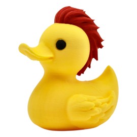 Rock Star Duck Figurine – Funny Dashboard & Desk Décor – Quirky Collectible – 3D Printed in Canada
