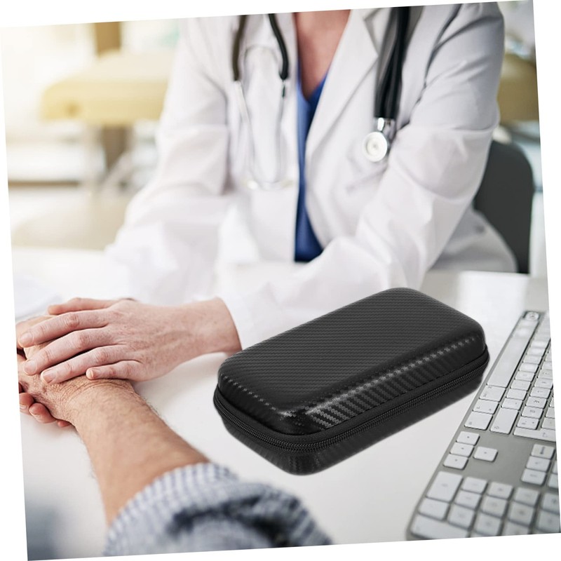 Mobestech Portable Zipper Pouch for Ear Thermometer Protective Case with