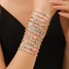 RINTOLER Heishi Surfer Clay Bead Bracelets Set for Women -