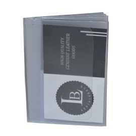 LB LEATHERBOSS Plastic Wallet Inserts for Bifold Trifold Wallets - 6 Pages (set of 2)