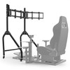 Marada Sim Racing Triple Monitor Stand with Wheels for 27-32