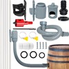 Rain Barrel Diverter Kit, Rainwater Collection System with Adjustable Valve