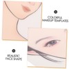 WOONEKY 3pcs Reusable Makeup Practice Face Board Washable Templates for