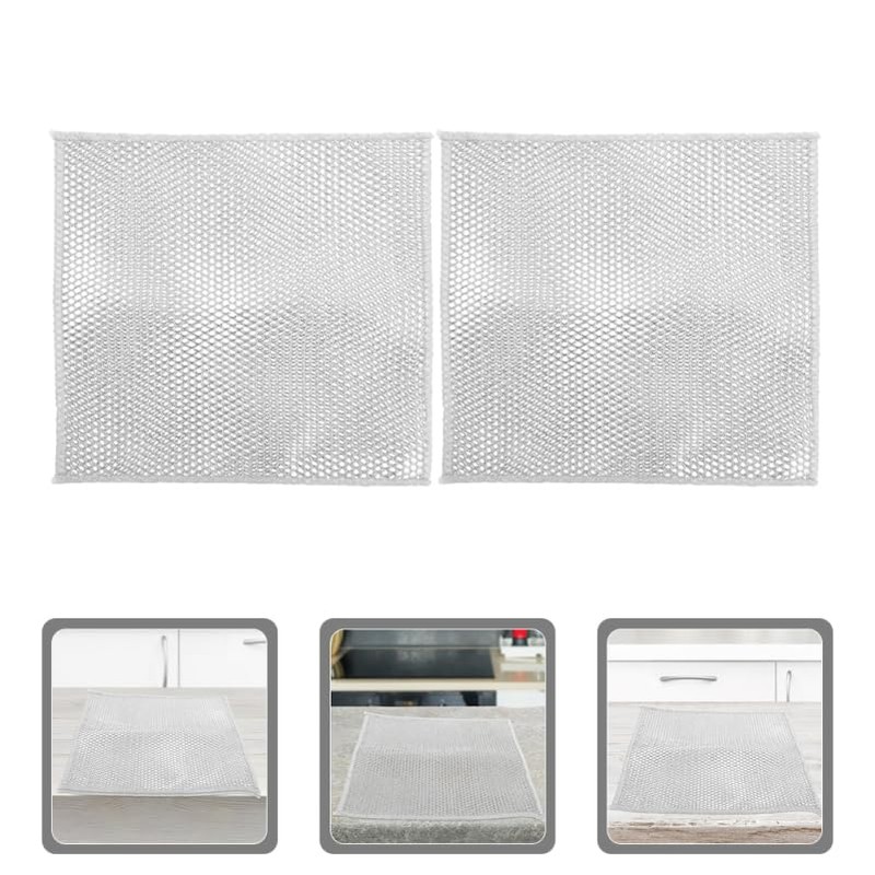 Zerodeko 5 Pack Silver Wire Dish Rags Non-Scratch Dishcloth Wire