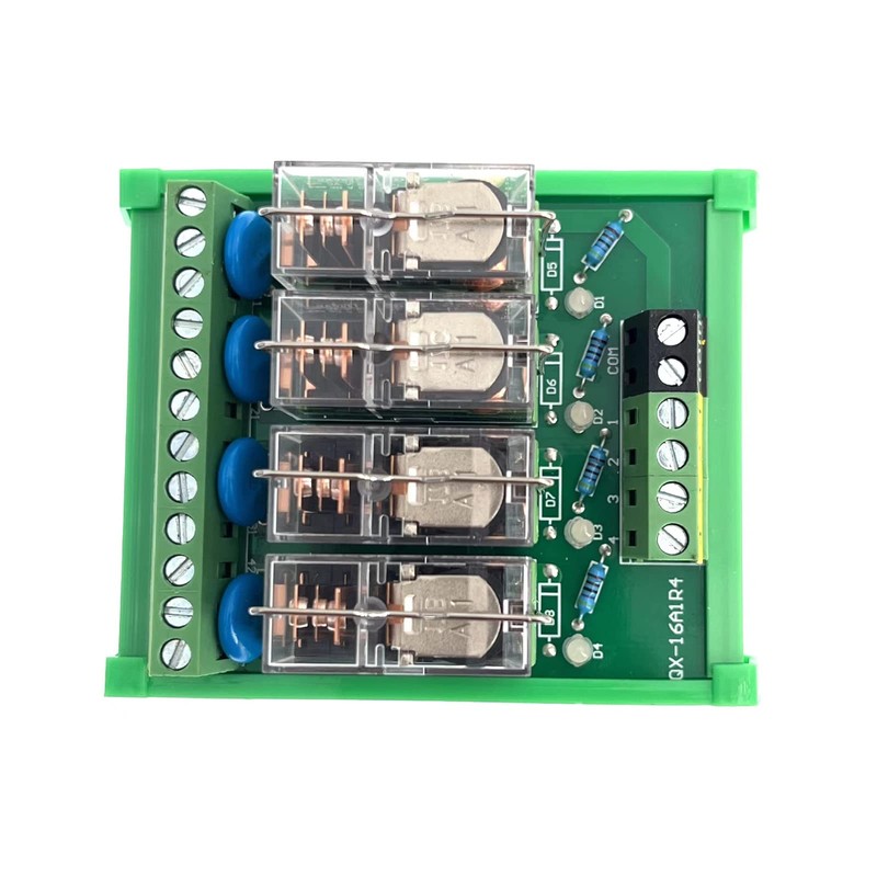 ANMBEST 4 Channel AC/DC 24V Rail Mount Relay Interface Module