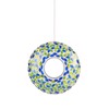 Topadorn Hanging Bird Feeder Mosaic Circle Birdfeeder for Wild Bird