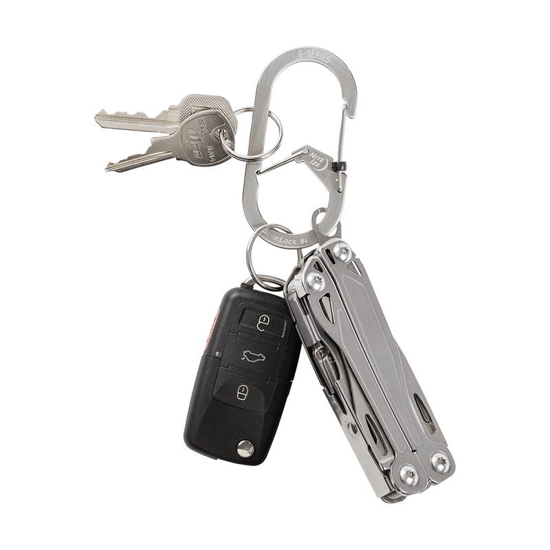 NITEIZE G-SERIES Carabiner Stainless Silver W35 x H75 x D10