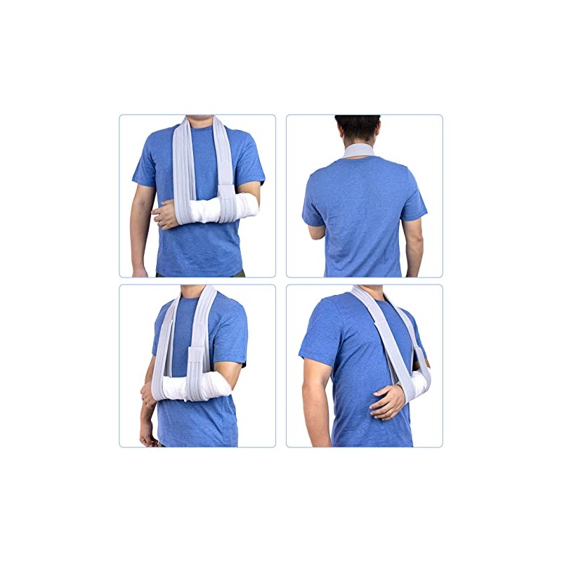 Arm Sling Adjustable Shoulder Support Sling (Purple)