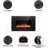 Unbranded 30 inch Electric Fireplace Inserts,in-Wall Recessed & Wall Mounted,Remote