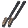 Warner Mini Wire Brush, Brass 2-Pack, 10024