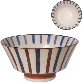 Minorutouki mino ware PAIKAJI anti-type noodle bowl rain φ7.2×H3.6in 16.58oz