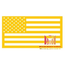 Avery Dennison High Heat Duracoat Vinyl Stencil 4" x 2" - American Flag styling