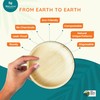 MALURRA 10" Round Palm Leaf Plates 50 PCs | Biodegradable