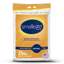 SMELLEZE Natural Smell Eliminator Deodorizer: 25 lb. Bag Granules Takes Care of Smelly Odors Out