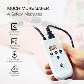 Goodtar Hot Bamboo Massage Warmer Bag w/ 8 PCS Warm Bamboo Sticks, Portable Professional Electric Heater for Stone, Digital Temperature Controller